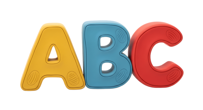 Clay Toy Blocks Spelling ABC
