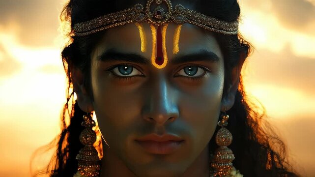 Cosmic Vishnu forms: Padmanabha divinity, Govinda protector, Achyuta truth, Madhusudana power, divine savior, Hindu trinity, Nepal worship, Laos reverence, Indonesia belief, Rama return, Diwali glory.
