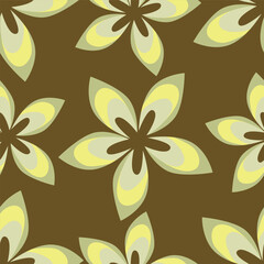 Amazing seamless floral pattern with bright colorful small flowers