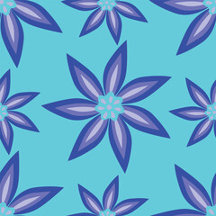 Amazing seamless floral pattern with bright colorful small flowers