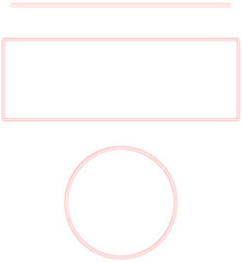 Minimalist Vector Outline Shapes Set