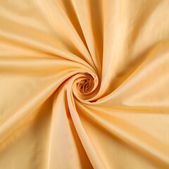 Swirled golden fabric texture background with smooth and shiny appearance detail 90char