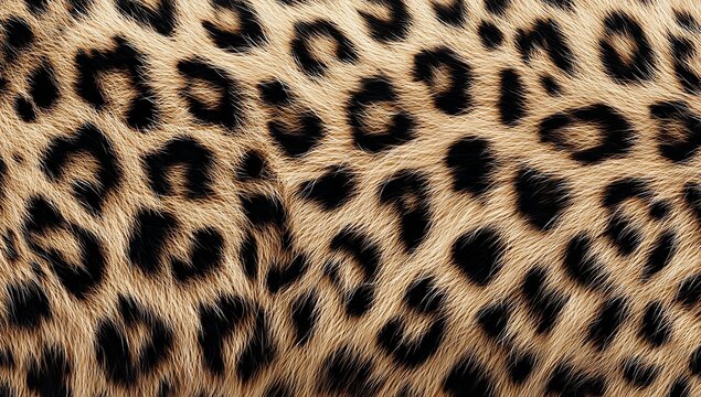 Seamless cheetah skin pattern texture background with natural spotted fur, ideal for wallpaper, textile design, and interior decoration projects