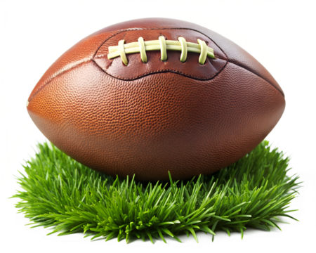 American football isolated on transparent background