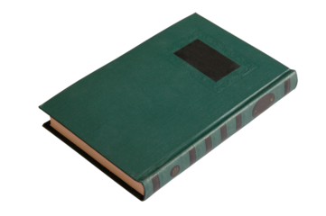 Elegant Green Book with Blank Cover Space