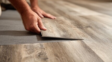 stepbystep footage of luxury vinyl plank clicklock installation emphasizing easy assembly and flawless joint locking