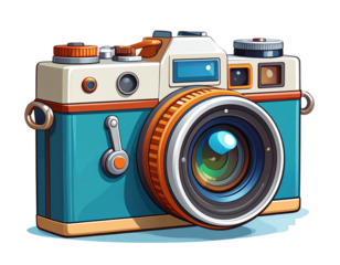  Vintage Film Camera Cartoon Vector Design