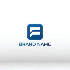 Modern icon F logo vector