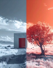 Split-toned landscape