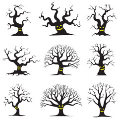 Halloween dead Trees for Spooky Halloween night Decoration