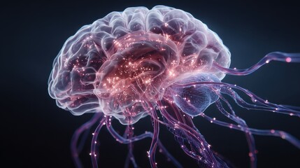 raising awareness for world alzheimers day depicting the human brain and neural connections for educational and healthcare campaigns promoting brain health