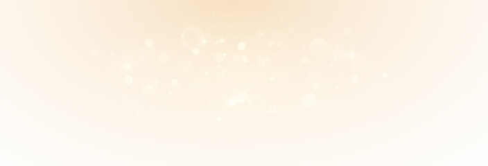 Christmas glowing bokeh confetti light and glitter texture overlay for your design. Festive sparkling gold dust png. Holiday powder dust for cards, invitations, banners, advertising.	
