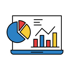 Analysis Icon for data insights, performance metrics, and business evaluation to improve strategic decision-making and market positioning.