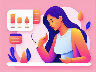 A person analyzing data with a focus on health and wellness