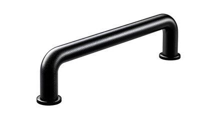 Sleek modern matte black handle providing sturdy grip for furniture, cabinets, or industrial applications, perfect for contemporary design