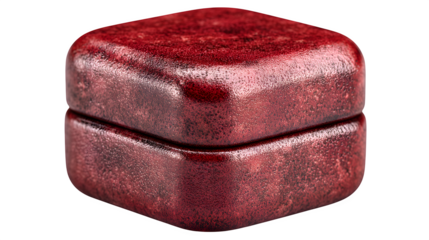 Elegant red velvet jewelry box, perfect for presenting precious engagement rings and treasured gifts with luxury and sophistication.