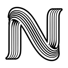 Minimalistic letter o logo in solid style