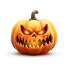 halloween pumpkin isolated on white