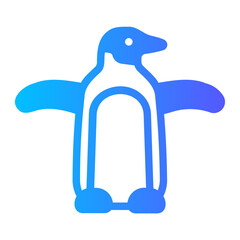 penguin gradient icon