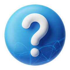 question mark icon 3d render icon 