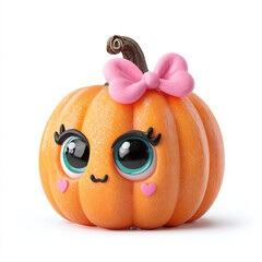 halloween pumpkin isolated on white