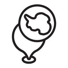 location line icon