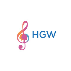 HGW  “Colorful music logo with human faces and treble clef design” HGW  Later Logo, “Creative music academy logo with silhouette heads and notes” 

HGW  music, logo, HGW  abstract, creative, HGW  colo