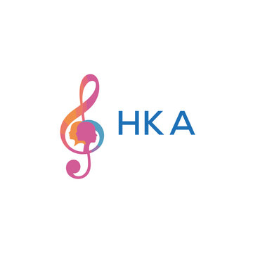 HKA &ldquo;Colorful music logo with human faces and treble clef design&rdquo; HKA Later Logo, &ldquo;Creative music academy logo with silhouette heads and notes&rdquo; 

HKA music, logo, HKA abstract, creative, HKA colorful,