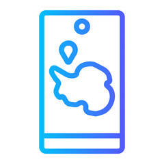 GPS gradient icon