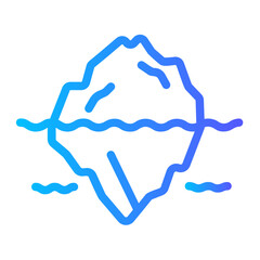 iceberg gradient icon