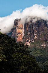 worlds tallest waterfall, Angel Falls in Canaima National Park, Venezuela
