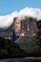 worlds tallest waterfall, Angel Falls in Canaima National Park, Venezuela