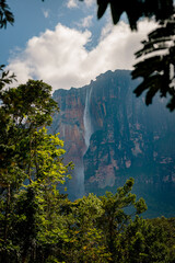 worlds tallest waterfall, Angel Falls in Canaima National Park, Venezuela