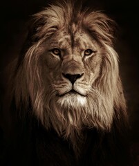 portrait of a lion