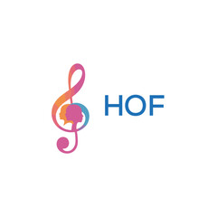HOF “Colorful music logo with human faces and treble clef design” HOF Later Logo, “Creative music academy logo with silhouette heads and notes” 

HOF music, logo, HOF abstract, creative, HOF colorful,