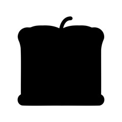 Silhouette of a pumpkin, perfect for Halloween or autumnal designs