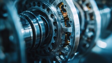 Fototapeta premium Industrial machine parts