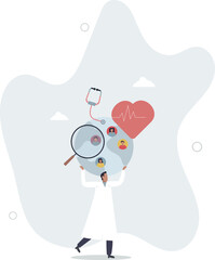 Population health management and global community care.Healthy society program with regular screening and monitoring.life and employment of people.