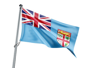 Fiji flag with Union Jack and shield