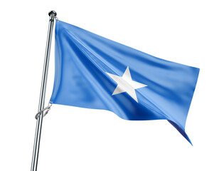 Somalia flag with light blue background and white five-pointed star