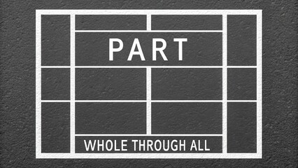 Conceptual Visualization of Part and Whole Relationship in Life