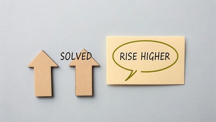 Positive Mindset with Arrows and Motivational Message for Growth