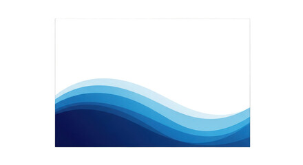 Abstract Blue Wave Design Layered Curves Background.
