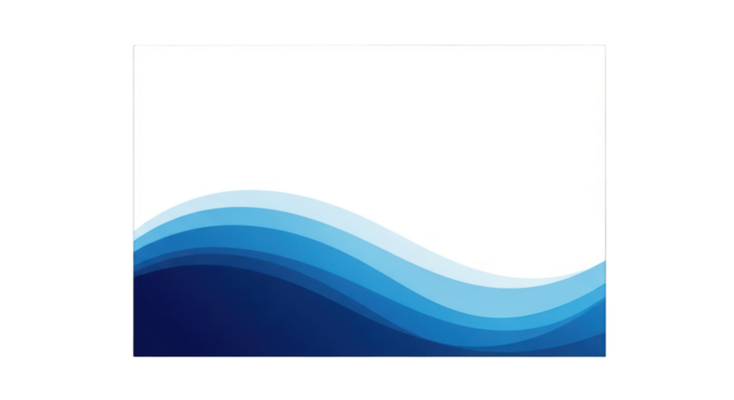 Abstract Blue Wave Design Layered Curves Background.