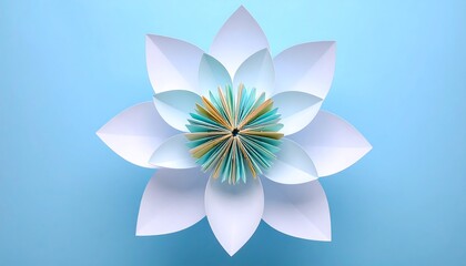 Fototapeta premium Elegant paper flower creation with intricate details for various applications