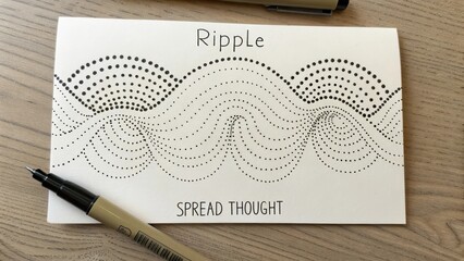 Ripple Effect Design with Dots and Artistic Inspiration for Creativity