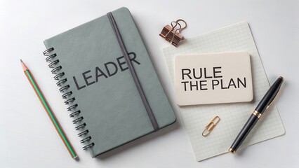 Leadership Strategy Notebook with Inspirational Quotes and Tools