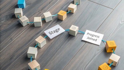 Visual Representation of Stages and Progress in Project Management