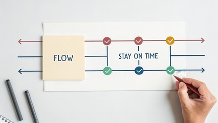 Visual Representation of Time Management and Workflow Planning