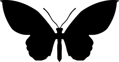 Butterfly icon.Butterfly Silhouettes Vector Illustration,showcases a collection of butterfly silhouette , butterflies are perfect for backgrounds, patterns, and designs. Line Art Vector.